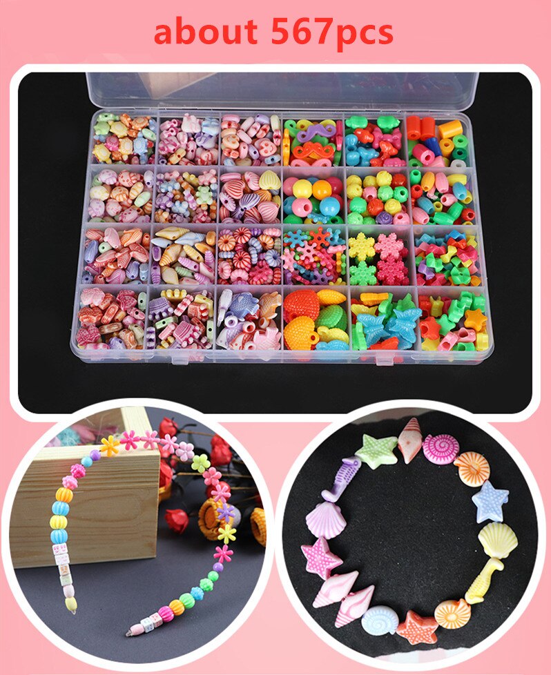 FAI DA TE Braccialetto Bracciale per Bambini Ragazze Gioielli FAI DA TE tariffa Perline impostato Ultime Collane di Charme Nuovo Handmake Bracelect