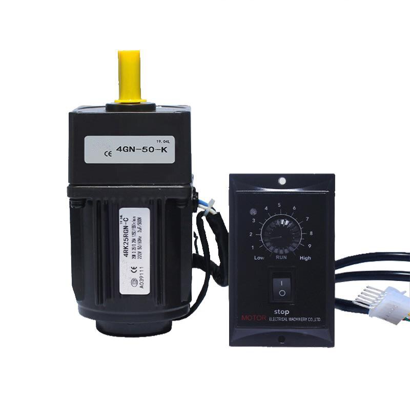 4RK25GN-C 415-4.2RPM 220V 25W AC Reversible Gear Variable Speed Motor 1:3-1:300 AC Gear Reducer Motor Geared Motor