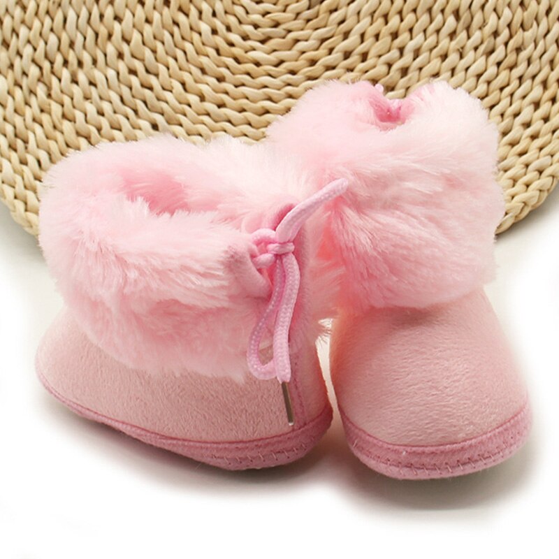 Sweet Baby Winter Snow Boots Anti Slip Thick Warm Baby Girls First Walkers Soft Sole Infant Toddler Footwear Shoes