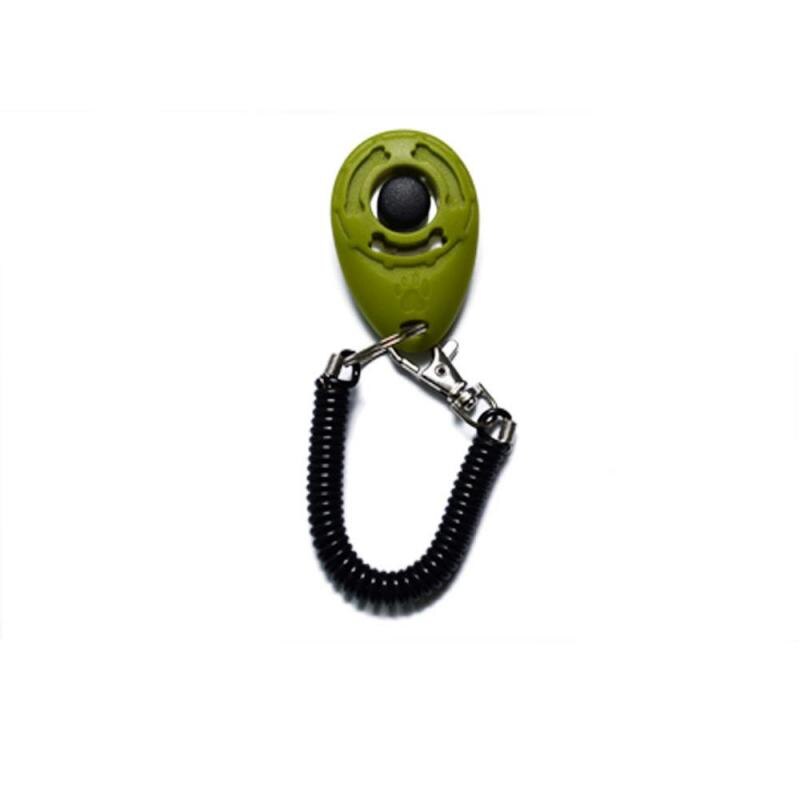 Tragbare Universal- Fernbedienung Ebene Hund Clicker Klang Trainer, Handgelenk Band Geschmack Pfeife Haustier Ausbildung Verwalten Werkzeug Zubehör: 1Stck / Armee Grün