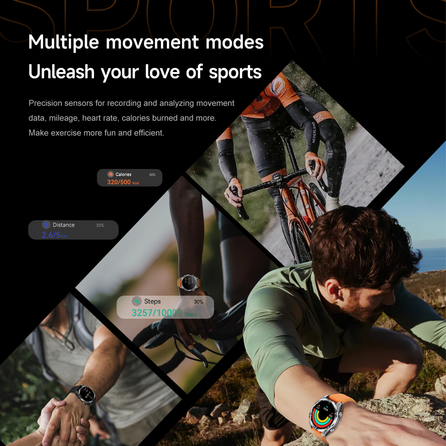 2025Nowy inteligentny zegarek robić nurkowania dla mężczyzn Ekran AMOLED 3ATM Wodoodporny sportowy naganiacz zwierza zdatność Tętno BT Połączenie Inteligentny zegarek dla Xiaomi