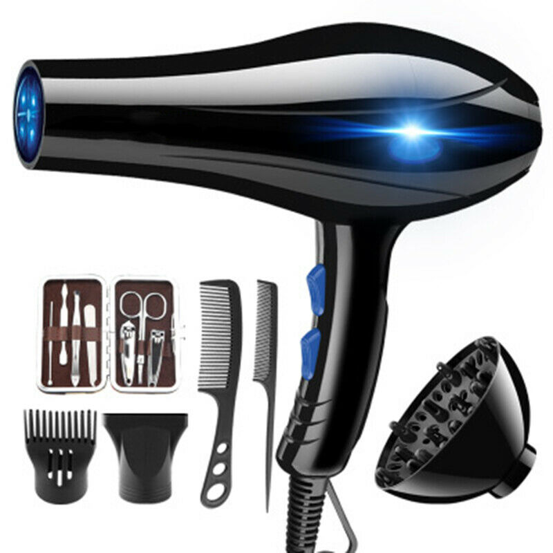 220V Hair Dryer Strong Power Barber Salon Styling Tools Cold Air Blow Dryer For Salons and household EU Plug
