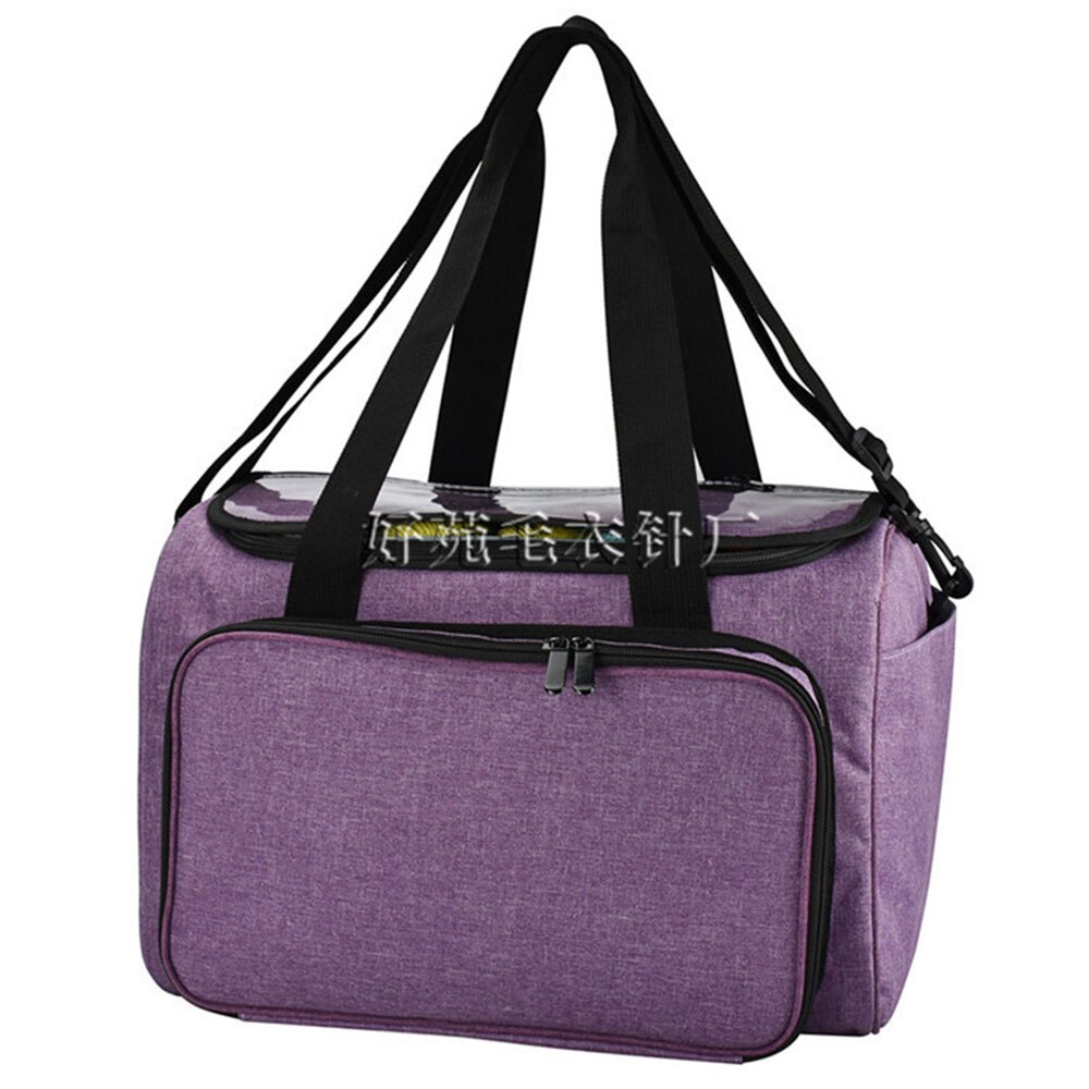 Knitting Bag Portable Yarn Storage Bag Tote for Wool Crochet Hooks Knitting Needles Sewing Supplies Set DIY Household Organizer: RE1955