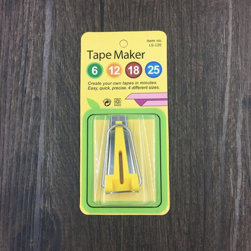 Splicing Cloth 4 Size Fabric Bias Tape Maker Binding Tool Quilting Sewing 6mm\12mm\18mm\25mm Craft DIY: 12mm Yellow