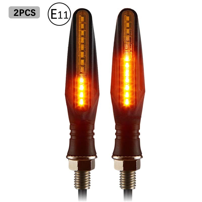 E11 Richtingaanwijzer Pijl Motorfiets Licht Relais Richtingaanwijzers Motorfiets Knipperende Indicatoren Led Flashers Voor Honda Yamaha: Mode B- 2PCS