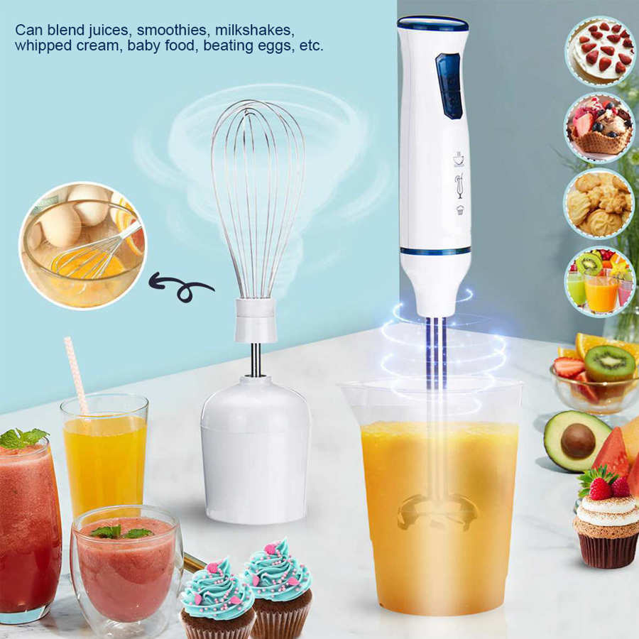3 In 1 Hand Blender 1000W Powerful Electric Food Mixer 2 Speed Egg Beater Vegetable Meat Grinder Kitchen Food Processor 220V