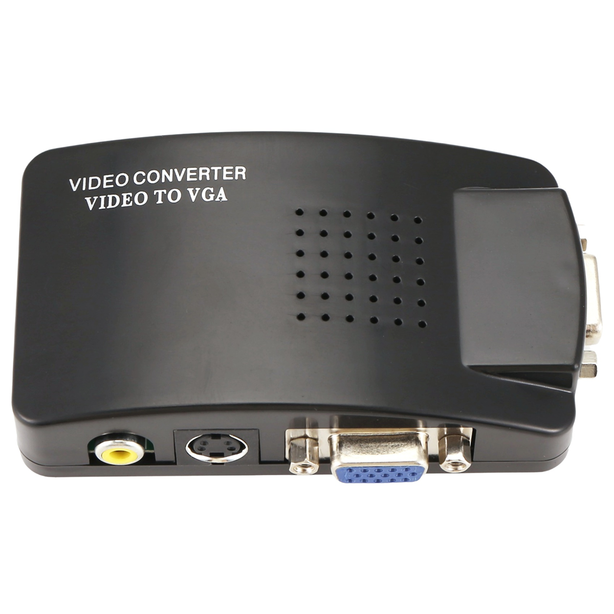Adattatore AV a VGA Convertitore RCA VGA PC Ingresso AV S-video composito RCA a PC Convertitore uscita LCD VGA Scatola di commutazione