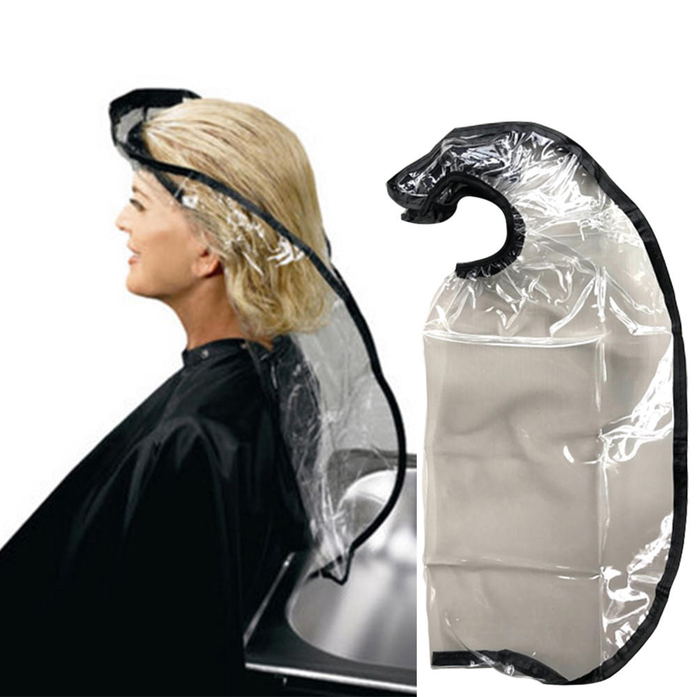 Kleurstofveiligheid waterdichte haarsjaal kappersdoek cape haartrechters transparant