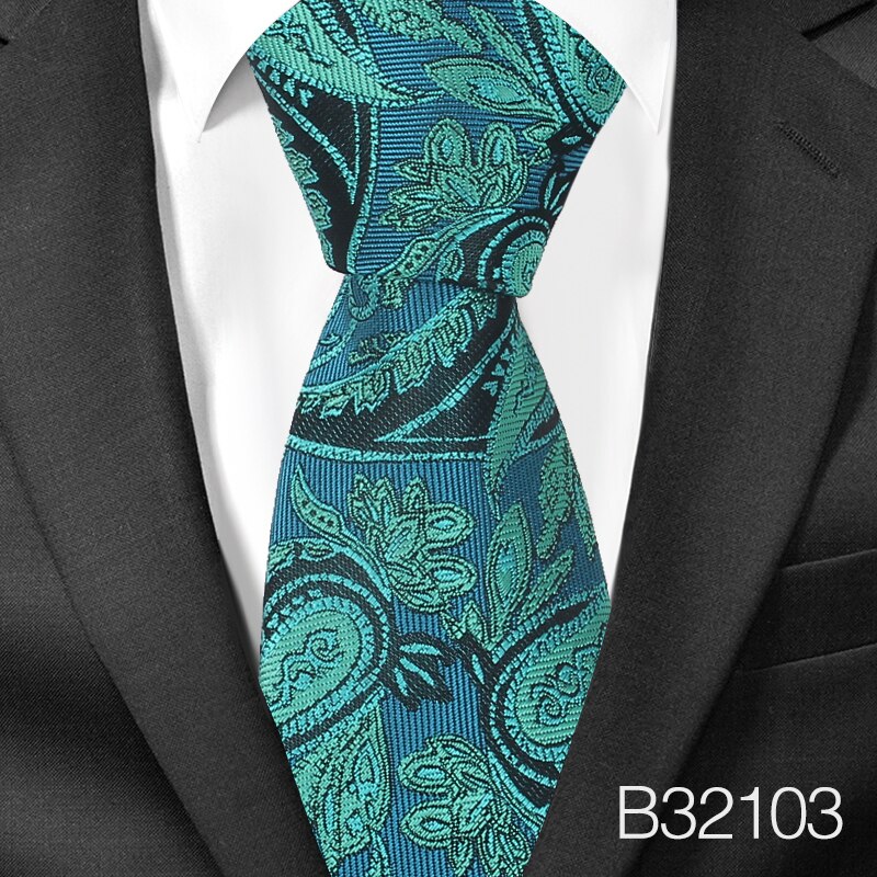 Polyester Jacquard Bloemen Ties Mannen Vrouwen Fashionpaisley Hals Voor Bruiloft Pakken Klassieke Tie Mannen Stropdas Gravatas: B32103
