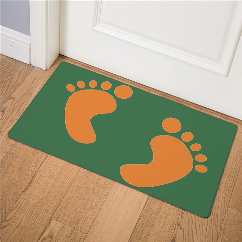 Empreinte facile à nettoyer tapis de sol PVC paillasson antidérapant entrée porte tapis résistant à l'huile cuisine tapis dessin animé imperméable doux tapis: 1