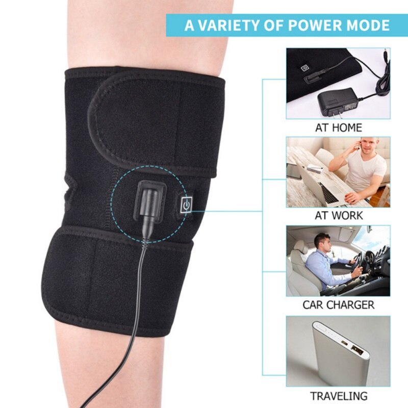 Knæ varmepude termisk terapi wrap arthritis smertelindrende bøjle massager