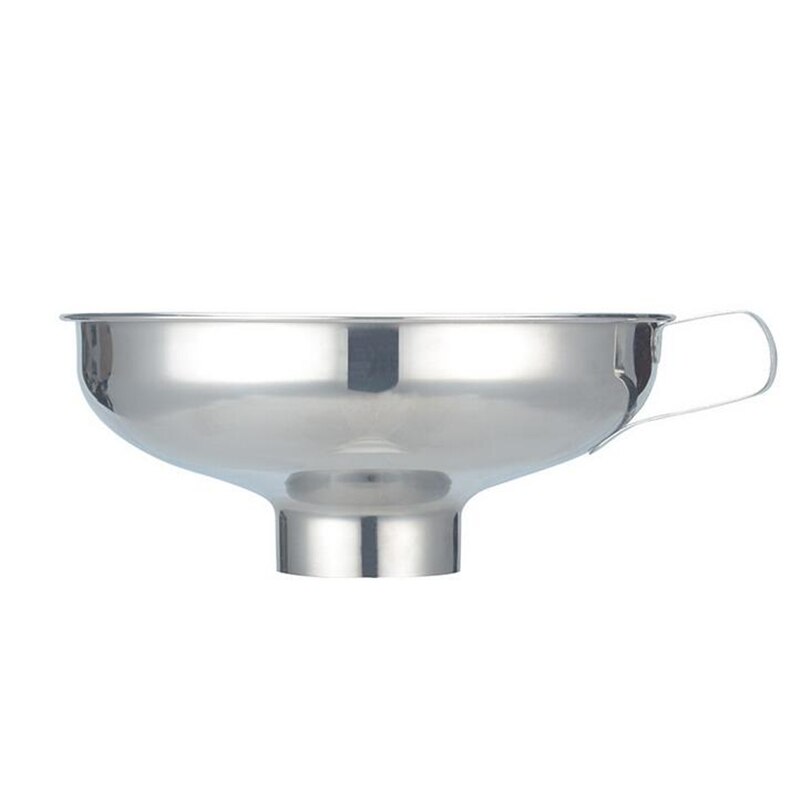 De acero inoxidable embudo ancho boca Canning embudo filtro de la tolva de accesorios de cocina herramientas de cocina Gadget: Small