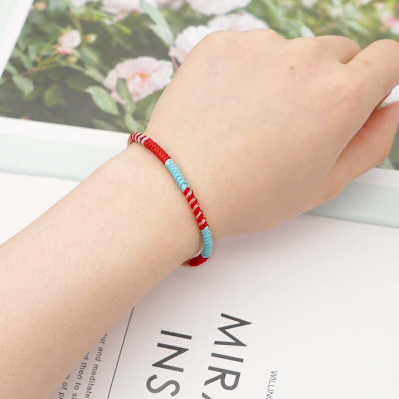 Gevlochten Armband Handgemaakte Geweven Wax Voor Mannen En Vrouwen Draad Wrap Macrame Waterdichte Armband Eenvoudige Touw Knoop Armband