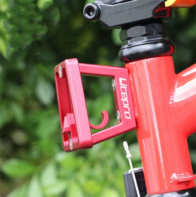Aluminum alloy front carrier rack package mounting bracket for brompton bike lightweight carrier anodized
