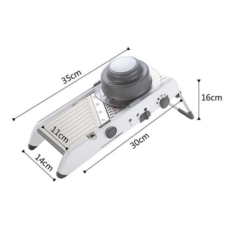 Multi-Function Slicer Manual Stainless Steel Blade Adjustable Vegetable Onion Potato Slicer Food Kitchen Tools