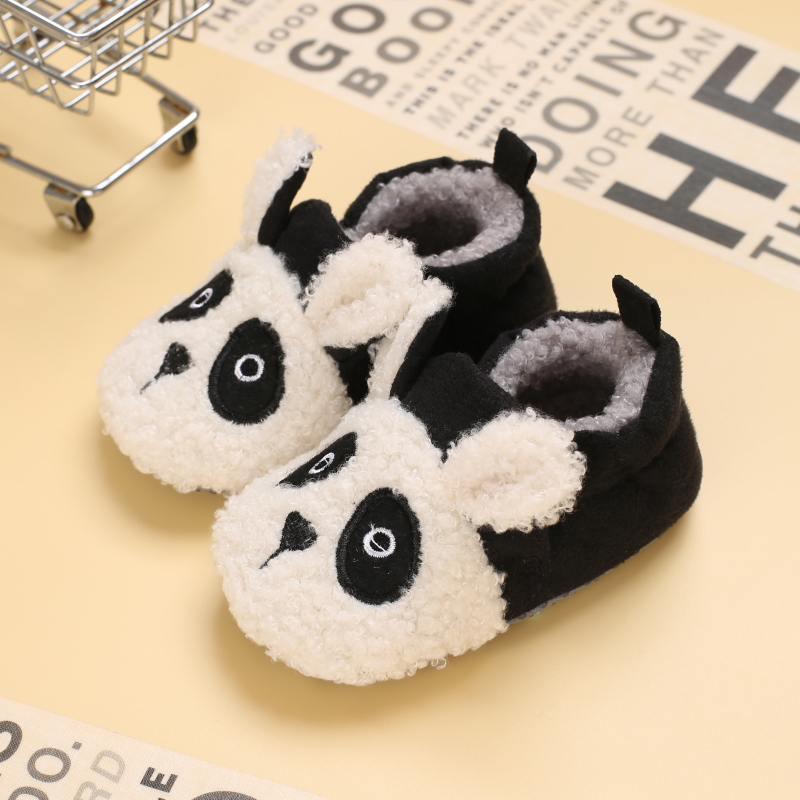 Spring And Autumn Soft Soled Shoes Boys And Girls Knitted Cartoon Rubber Soled Non Slip Shoes 0-18 Month Toddlers