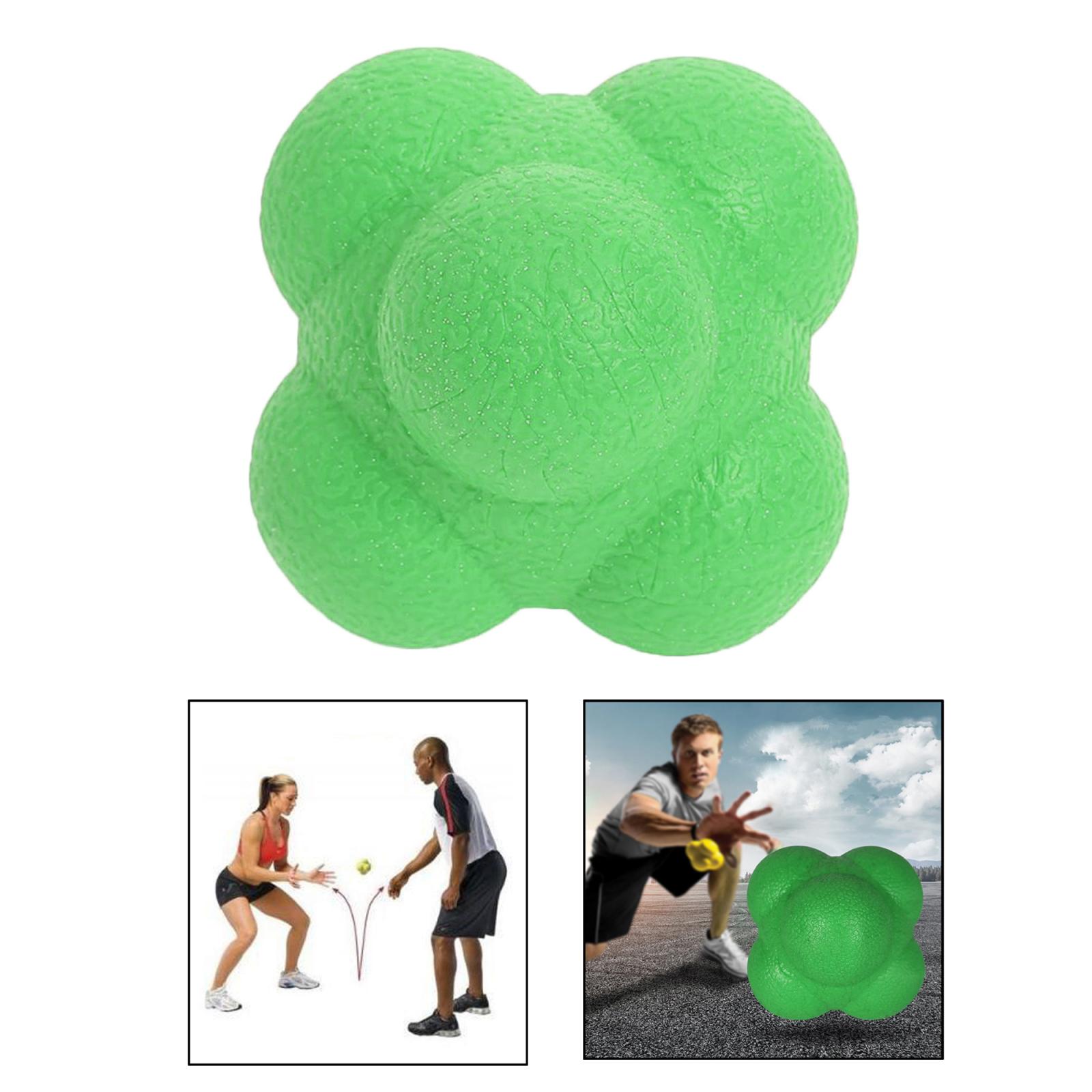 Reaction Ball Speed Training Ball, Sensitive Agility Trainer Ball Hand-Eye Coordination Trainer for Baseball Basketball Boxing: Green