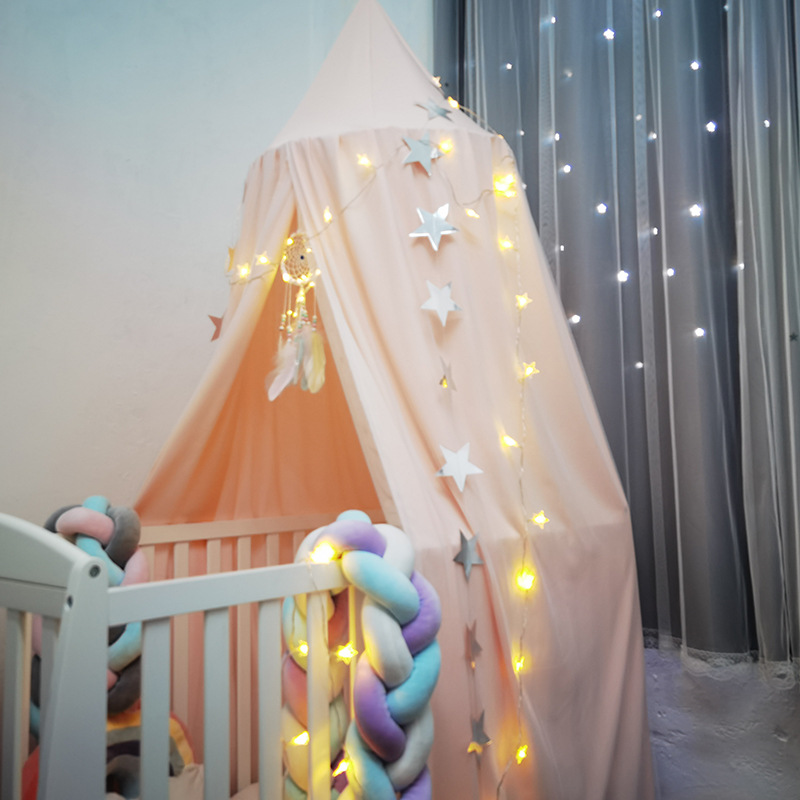 Kinderen Opknoping Luifel Bed Gordijn Double-Layer Prinses Klamboe Babybedje Anti-Mosquito Tent Kinderen Slaapkamer Decor voor Meisjes: pink