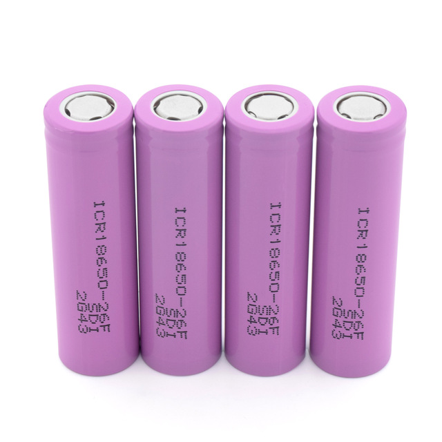 1/2/4/6/8/10 stück 3.7v rosa wiederaufladbare icr 18650-26f 2600 mah li-Ion Lithium-batterien 18650 flachem pluspol: Gelb