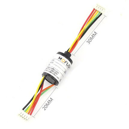 Slide ring rotating conductive collector brush through hole inner diameter 2 4 6 8 12 wire connector Slip contact ring: Type 1