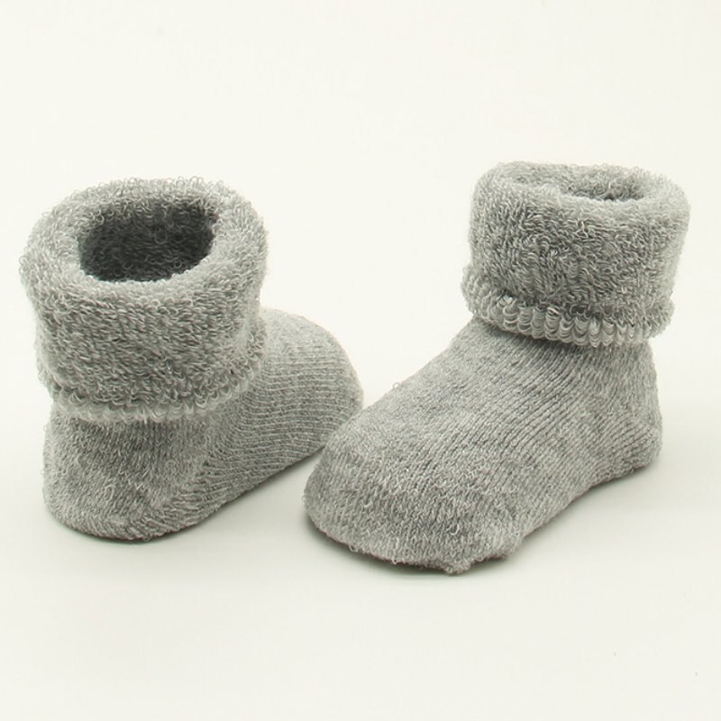 Bebé niñas niños recién nacido bebé invierno botas calientes niños pequeños calcetines de algodón suave botines zapatos de cuna 13: H