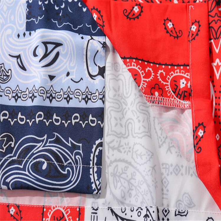 Vintage skjorte sommer mænd hawaiiansk kortærmet skjorte herre casual colorblock strandskjorter mand oversized hemd camicia homme