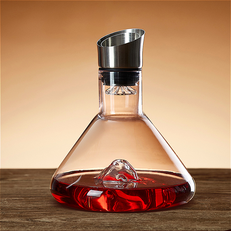 1400 ml/1600 ml Kristal Ijsberg Karaf Huishoudelijke Rode Wijn Dispenser Premium Wijnglas Bar Luxe Wijnpot prachtige Whisky Pot
