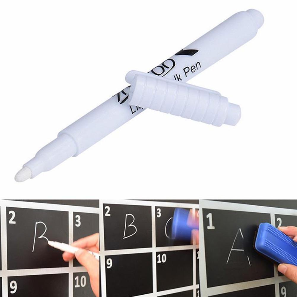 1 st vit flytande krita penna markör glas tavla svart tavla penna på bläck vit penna fönster använd svart tavla flytande  k7 p 1