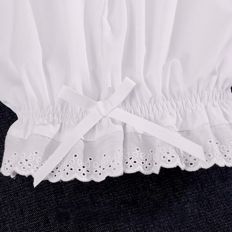 Bombachos victorianos Vintage para mujer, pantalones cortos de seguridad con cintura elástica y volantes, dobladillo de encaje, sueltos
