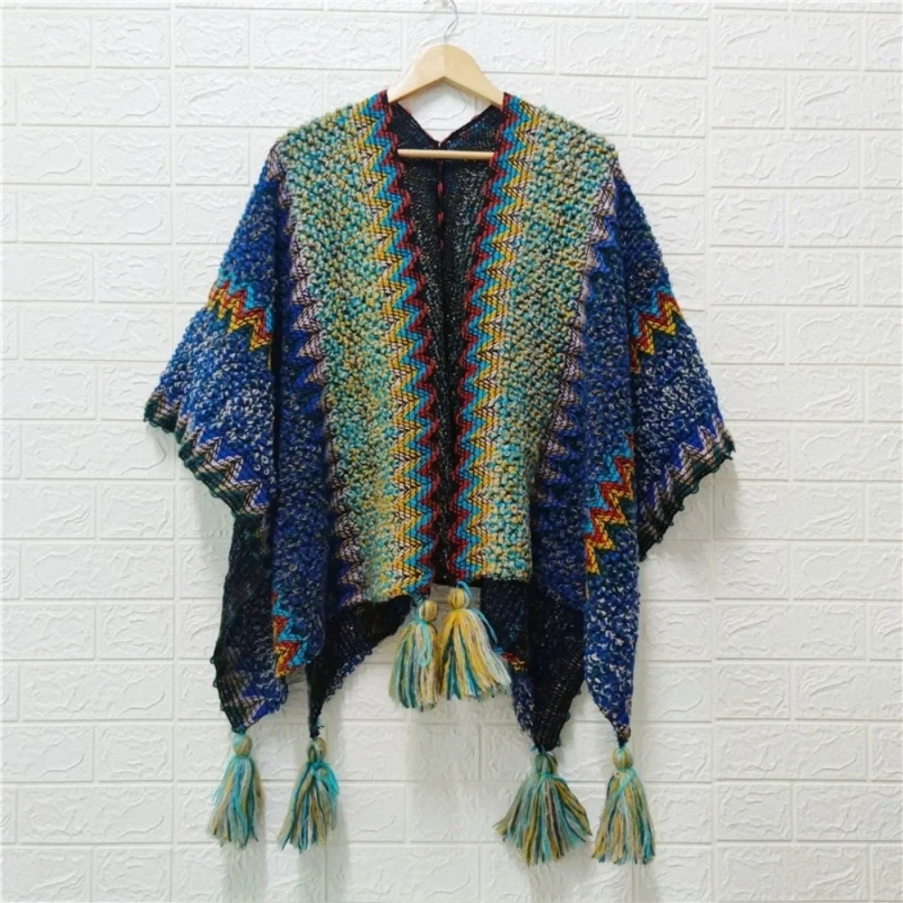 Autumn Overcoat Jackets for Women Casual Winter Clothes Women Vintage Coats Sweater Ethnic Style Cloak Cardigan