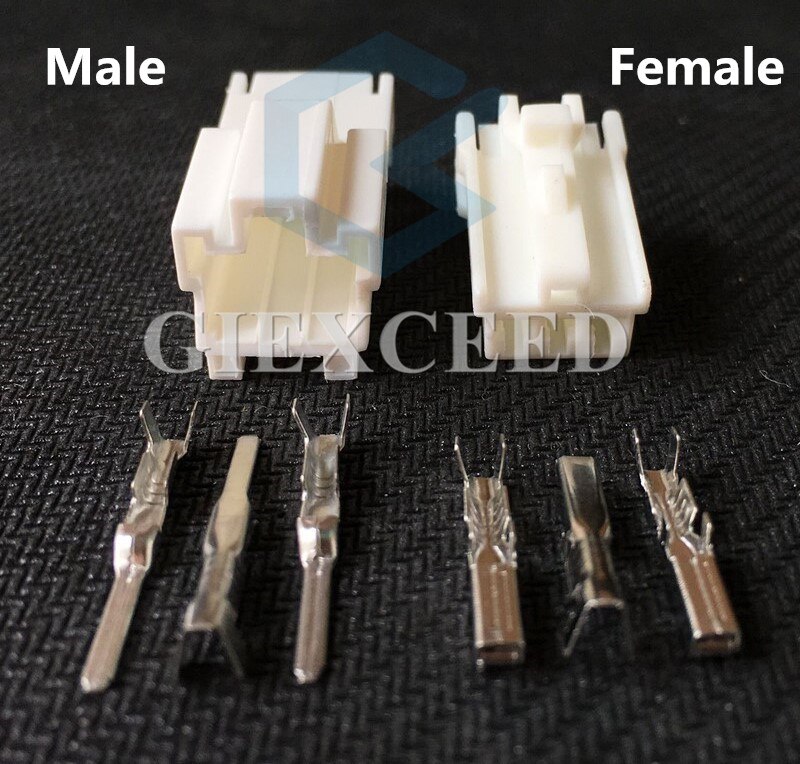 2 Sets 3 Pin 7122-8335 Vrouwelijke Mannelijke Kabelboom Connector Automotive Lamp Socket Voor Auto