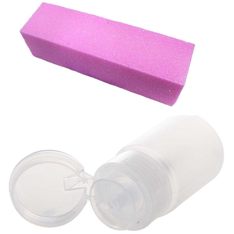 2 Pièces Bouteille Distributrice Vide En Plastique, Distributeur à Pompe Pour Dissolvant De Vernis à Ongles, Bouteille De Nettoyant - Au Quotidien