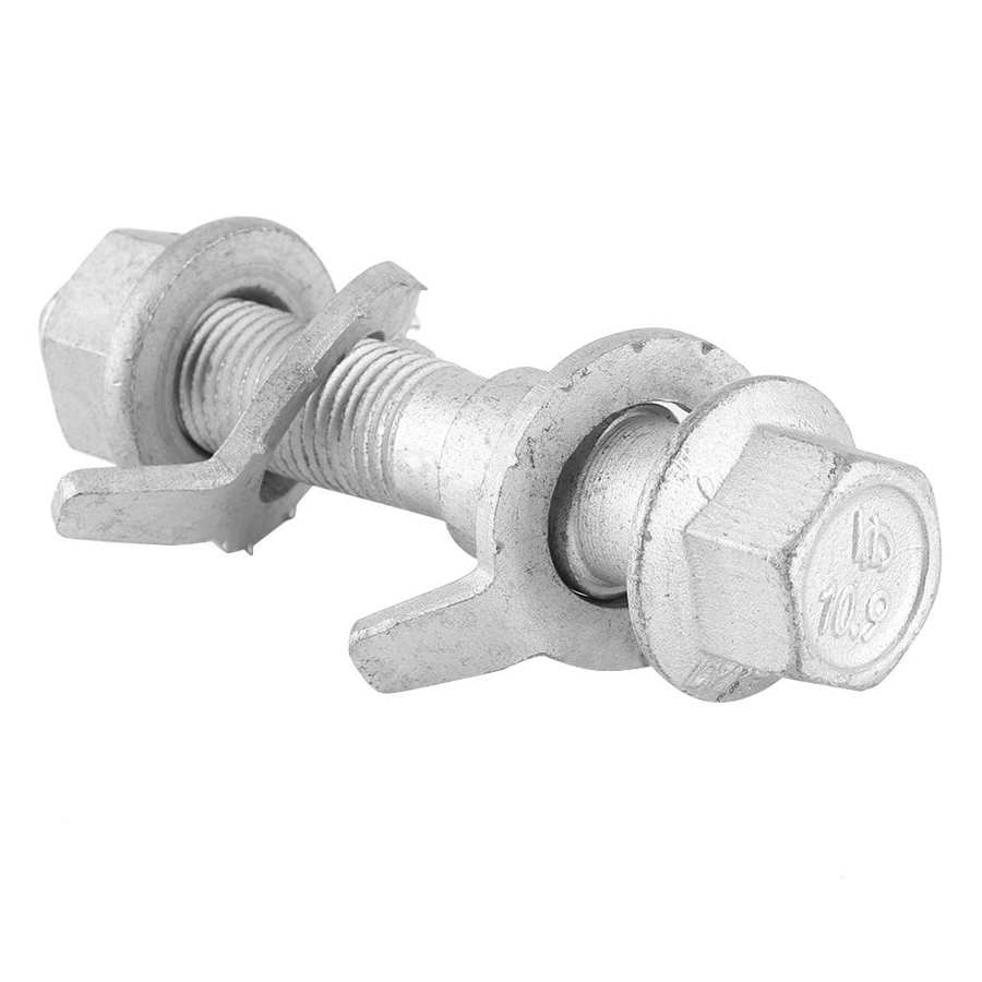 4pcs 0.67in Adjustable Camber Bolts Kit 4 Wheel Positioning Alignment 10.9 Intensity