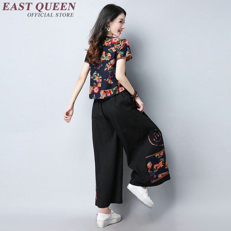 Traditionele chinese kleding oosterse suits dames broek past NN0915 C