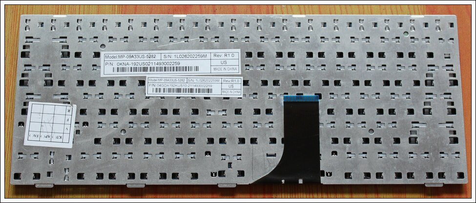 English Keyboard for Asus EEE PC 1001HA 1001HAG 1001HT 1001P 1001PG 1001PGO 1001PQ 1001PQD 1001PX 1001PXD US black F2 Wireless