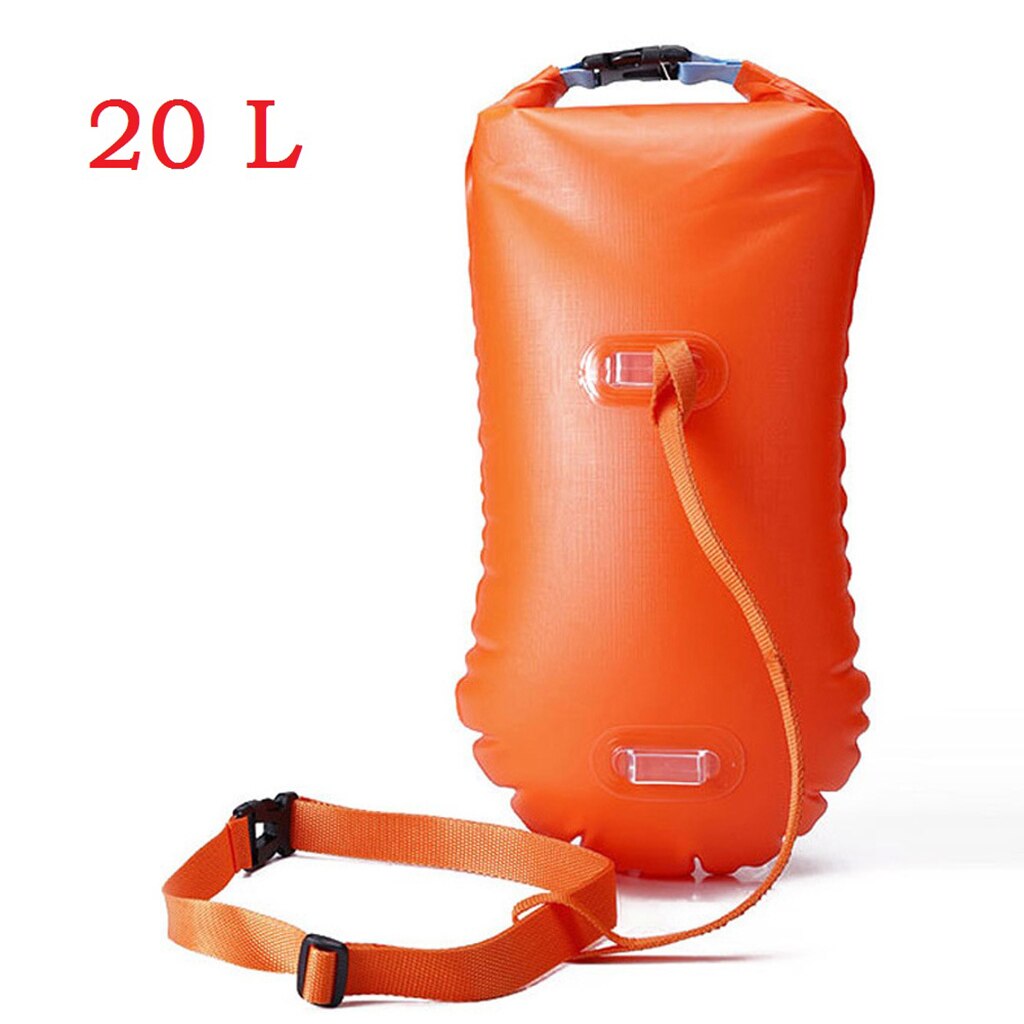 20L Swim Buoy Backpack Open Water Sea Safety Swim Buoy Flotation Aid Swimming Dry Bag Tow Float Bag