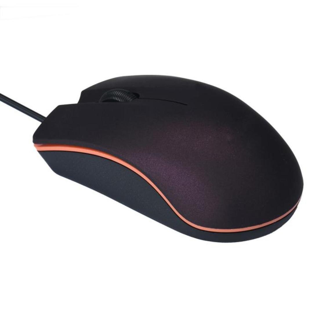 Led óptico com fio ergonômico mouse 1200dpi óptico gaming camundongos com roda de rolagem cabo usb para computador portátil escritório desktop do computador