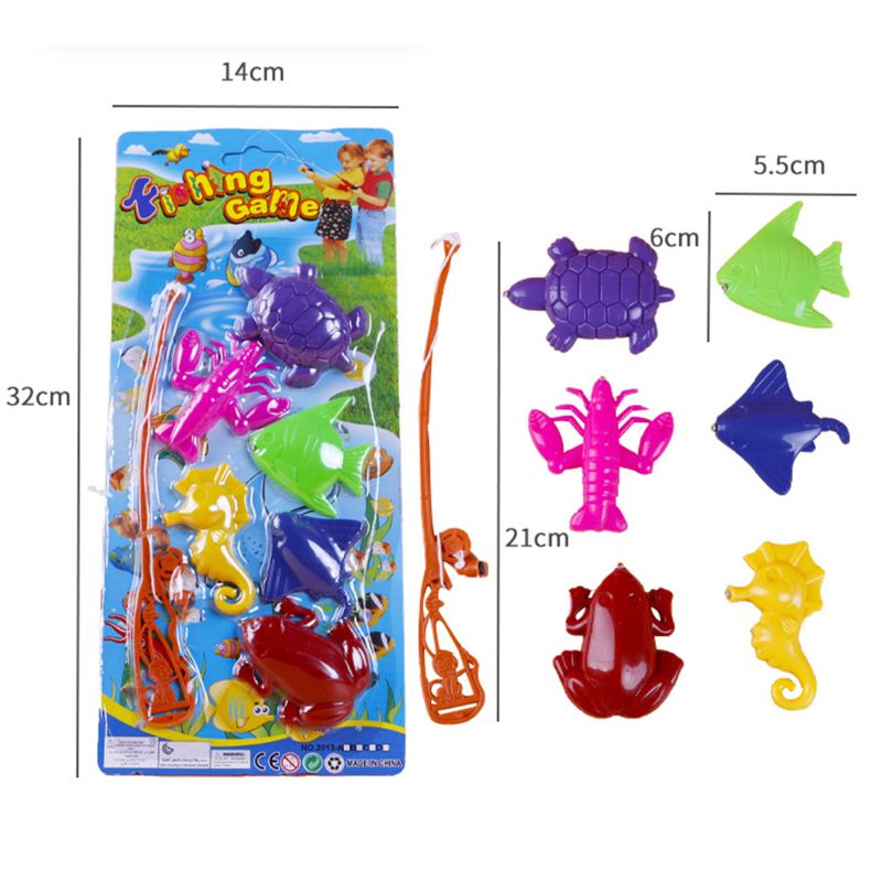 Juego De Pesca Magnético De Baño – 10 Piezas Flotantes Con Caña Y Red, Juguete Educativo Para Niños De 3 A 8 Años