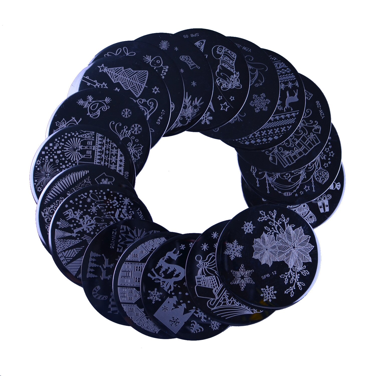 Christmas Nail Stamping Plates Nail Stamp Polish Image Nail Art Image 55mm Stamp Stamping Manicure Template Tools
