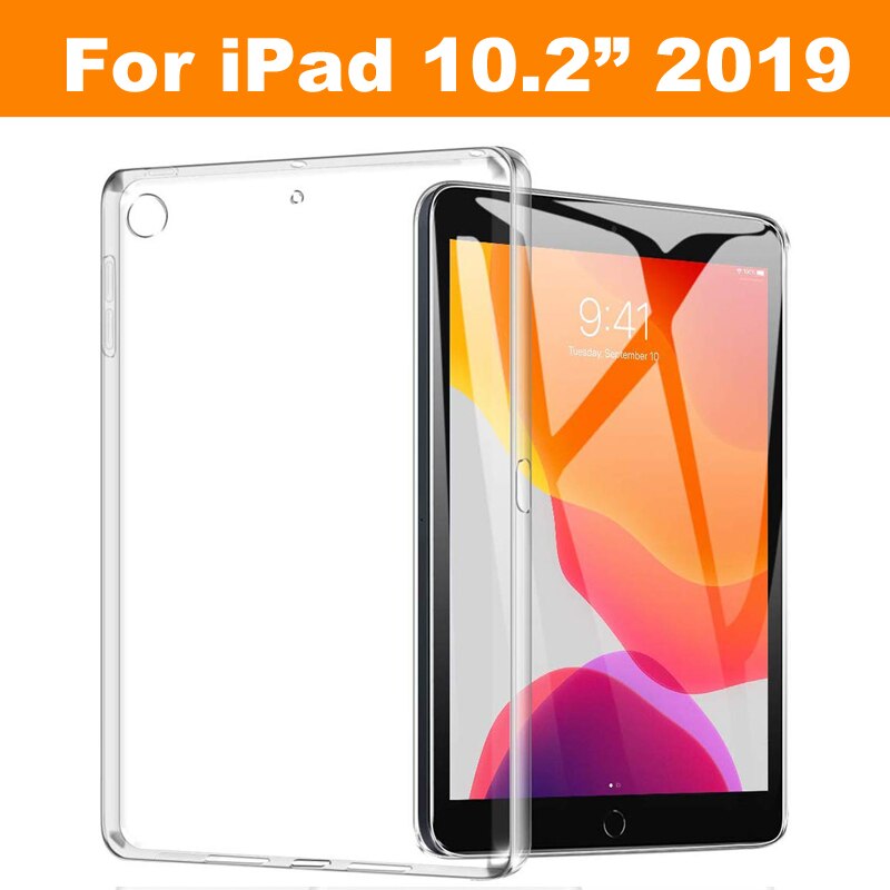 Zurück Fall für iPad 10,2 9,7 2 3 4 Abdeckung für Air 2 1, TPU Weiche für iPad Pro 10,5 10, Kristall Protector für Mini 4 5 3 2 1