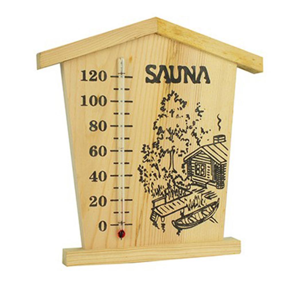 Bastu digital termometer bastu termometer hygrometer trä exakt digital display fuktighetsmonitor bastu rum tillbehör: Default Title