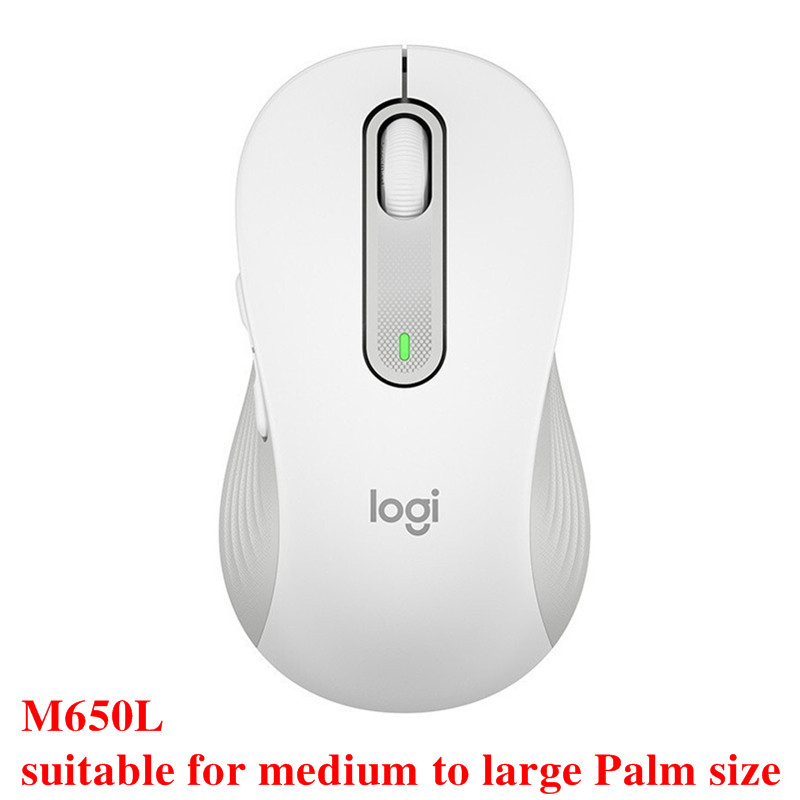 Logitech M650 / M650L Bezprzewodowa mysz Bluetooth Cicha mysz biurowa do laptopa do komputera PC/Mac/wielu urządzeń Mysz praworęczna: Czerwony