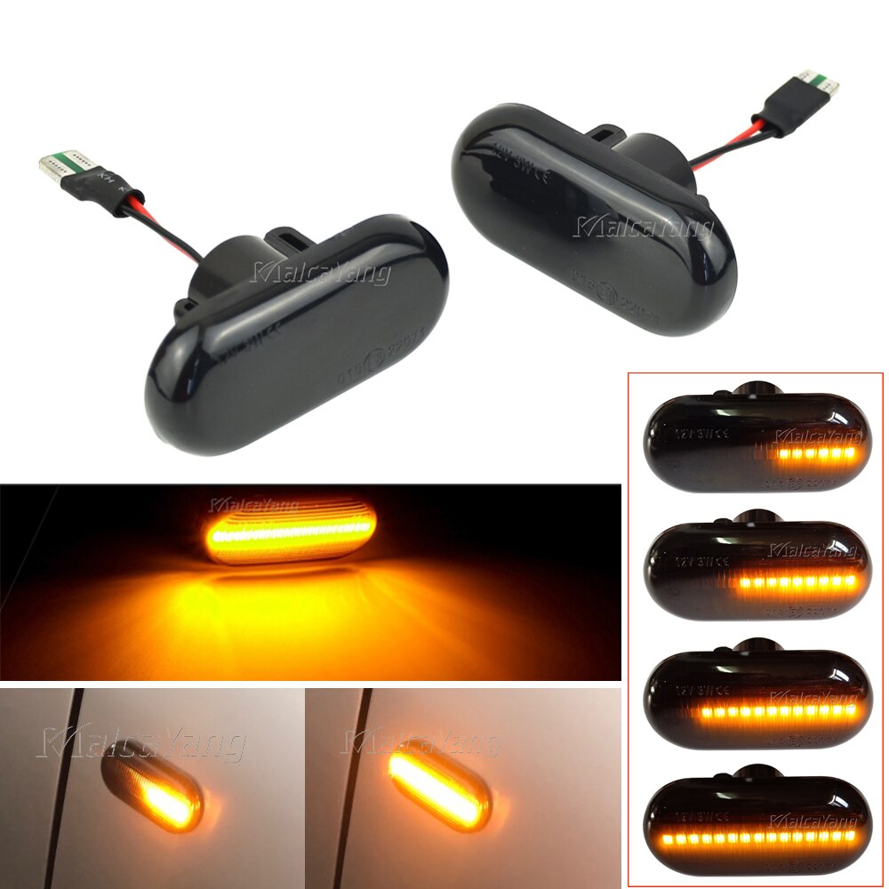 Sequential Flashing LED Turn Signal Side Marker Light For Dacia Duster Dokker Lodgy Renault Megane 1 Clio1 2 KANGOO ESPACE Smart