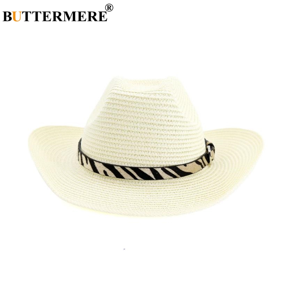 Buttermere hatt cowboy svart manlig kvinnlig stråhatt strandhatt leopard western cowboyhattar män kvinnor utomhus vår sommar solhatt