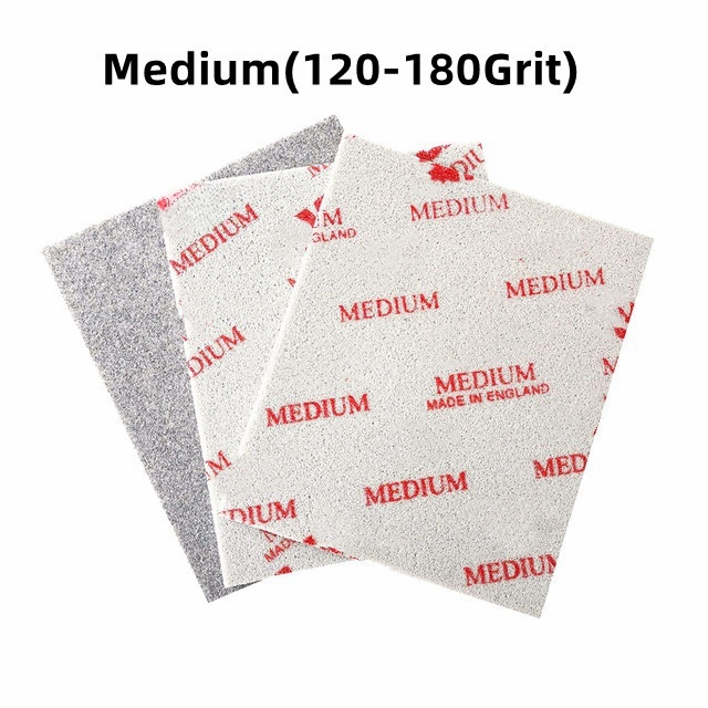 1/5/10 Stück Softback-Schleifschwamm-Schaumstoff-Pads 4-1/2" x 5-1/2" Schleifen Polieren Schleifpapier Schleifmittel Super Ultra Microfine: S / Braun