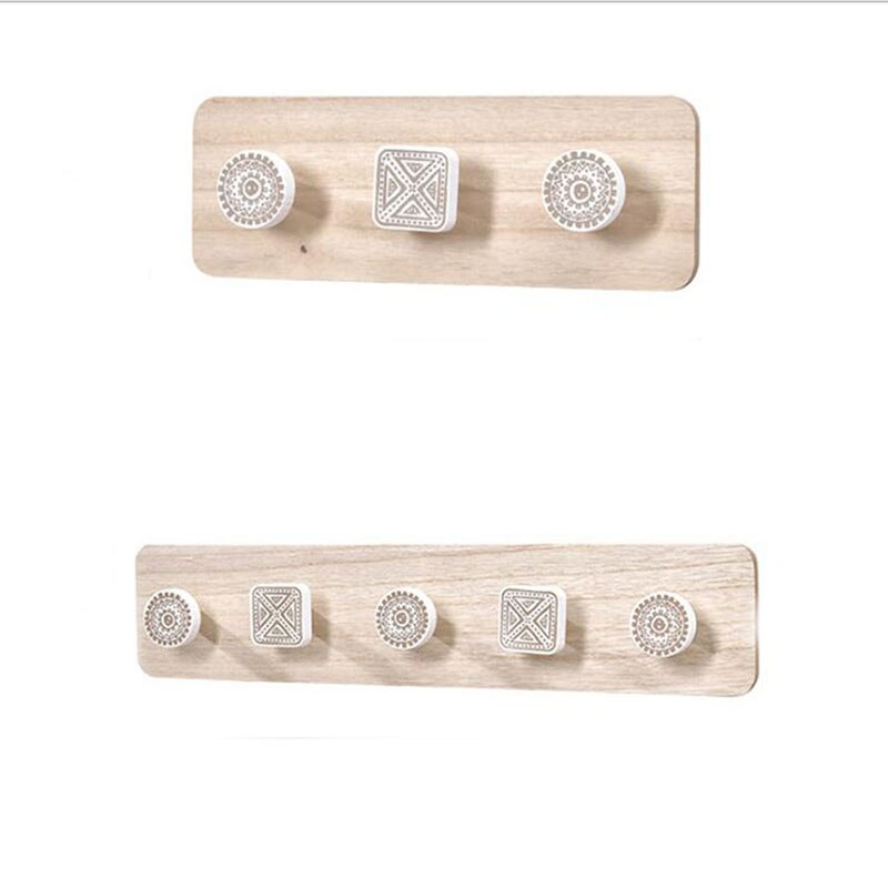 Nordique bois cintre mur crochet maison décoratif vêtements cintres porte-clés mural porte-manteau clé cintre étagère murale