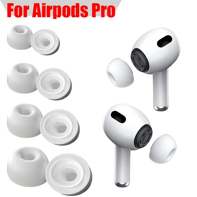 Universelle Ersatz-Ohrstöpsel für Apple Airpods Pro 1. und 2. Silikon-Ohrhörer, Geräuschreduzierungsloch, weiche, bequeme Passform