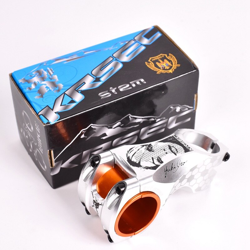 Aluminium Legering Fiets Stuurpen Zwart Rood Racing Cyclus 35mm/31.8mm CNC Stuurpen MTB Mountain Road Stuur stengels Fietsonderdelen: Silver beauty