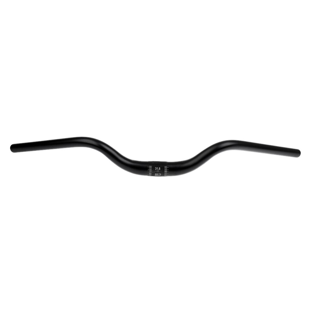 Retro Fiets Stuur Aluminium Gebogen Bar Fixed Gear Road Fiets Stuur 31.8Mm X 660Mm Zwart