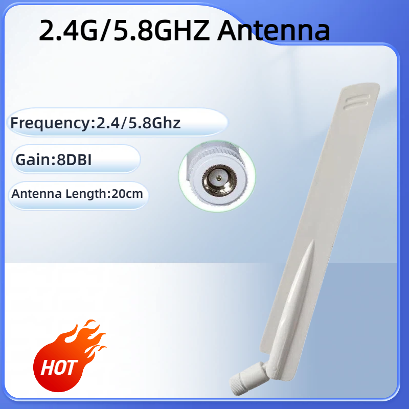 GWS 5PCS 2.4GHz 5.8Ghz Antenna 8dBi SMA male Dual Band wifi Antena wireless router meshtastic antenna direcional RG1.13 PIGTAIL